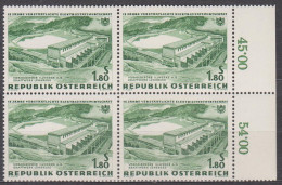 1962 , Verstaatlichte Elektrizitätswirtschaft ( Mi.Nr.: 1105 ) (3) 4-er Block Postfrisch ** - Unused Stamps