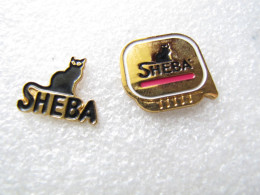 PIN'S   LOT  2  SHEBA   CHATS - Animaux