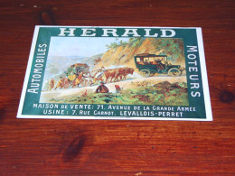 76442-       HERALD - AUTOMOBILES - MOTEURS - LAVALLOIS-PERRET - Publicidad