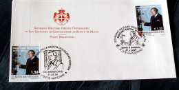 VATICAN-SMOM 2024 GUGLIELMO MARCONI 150 ANNIVERSARY JOINT FDC - Unused Stamps