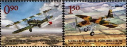 Bosnia Serbia 2012 Old Planes Aircrafts Airplanes Aviation, Set MNH - Airplanes