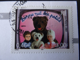Postkarte Avignon: Briefmarke Mit Puppen - Frankreich 2001 - Bambole