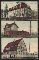 AK Alach, Das Gasthaus Von Otto Hoyer, Molkerei, Schule  - Autres & Non Classés