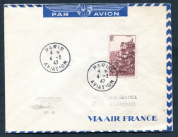 RC 27665 FRANCE 1947 PARIS ISTAMBOUL TURQUIE PAR AIR FRANCE 1er VOL FFC - TB - 1927-1959 Briefe & Dokumente