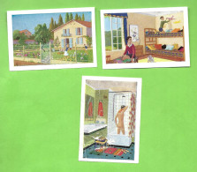 3 IMAGES - Album ' La SEINE ET OISE Mon Département ' - Ma Maison N° 1 + 4 + 5 - Autres & Non Classés