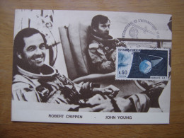 CRIPPEN YOUNG Carte Maximum Cosmonaute ESPACE Salon De L'aéronautique Bourget - Colecciones
