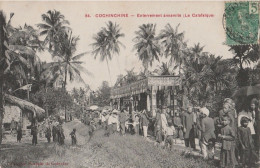 C17-  COCHINCHINE - VIET NAM - ENTERREMENT ANNAMITE - LE CATAFALQUE - TRES ANIMEE - EN   1908 - Viêt-Nam
