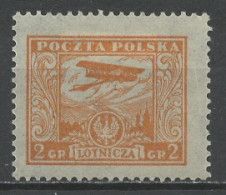Pologne - Poland - Polen Poste Aérienne 1925 Y&T N°PA2 - Michel N°F225 * - 2g Biplan Survolant Varsovie - Ungebraucht