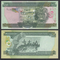 Solomon Islands - Salomonen - 2 Dollars AUNC  Pick 25  (31882 - Autres - Océanie