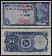 Malaysia 1 Ringgit Banknote 1967/72 Pick 1a VF (3)    (21539 - Andere - Azië