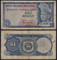 Malaysia 1 Ringgit Banknote 1967/72 Pick 1a F (4)    (21538 - Altri – Asia