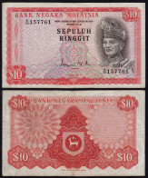 Malaysia 10 Ringgit Banknote ND (1972/76) Pick 9a VF- (3-)   (21570 - Autres - Asie