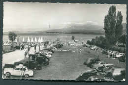 74 - EXCENEVEX : Vieilles Autos Et Vue Générale Sur La Plage Et Le Lac Léman - 1958 - Autres & Non Classés