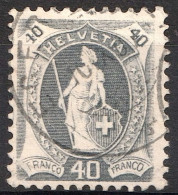 Schweiz Suisse 1906: HELVETIA (14 Zähne) Zu 89B Mi 77A Yv 86 (14 Dents) Mit ⊙ EGERKINGEN 10.IX.07 (Zu CHF 18.00) - Used Stamps