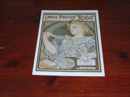 76445-       ALFONS MUCHA - CARTE DE GRANDE TAILLE - 11 X 16 CM. - LANCE PARFUM "RODO" - Werbepostkarten