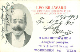 160524A - SPECTACLE CIRQUE - Autographe LEO BILLWARD Clown Jongleur Comique - Circus