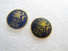 PIN'S   LOT  2  IBM   1 Sans époxy - Informatik