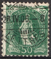 Schweiz Suisse 1905: HELVETIA 13 Zähne WZ I Zu 90A Mi 78C Yv 97 (13 Dents) Mit ⊙ Vom 26.IV.06 LETTRES (Zu CHF 12.00) - Used Stamps