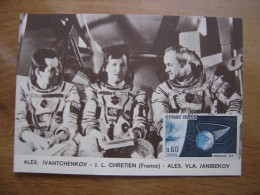 CHRETIEN IVANTCHEN Carte Maximum Cosmonaute ESPACE Salon De L'aéronautique Bourget - Sammlungen