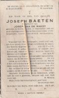 Hulshout, 1945, Joseph Baeten, De Raedt - Devotion Images