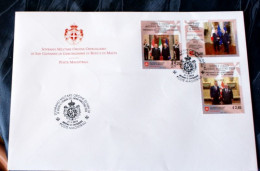 SMOM 2024 VISITE AL GRAN MAESTRO COMPLETE SET FDC - Malta (Orden Von)