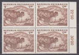 1962 , Österreichischer Wald - Laubwald ( Mi.Nr.: 1124 ) (4) 4-er Block Postfrisch ** - Nuevos