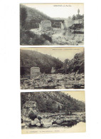 Lot 3 Cpa - INDRE - 36 - GARGILESSE - Le Pont Noir - Animation - N° 111 - ND 84 - Sonstige & Ohne Zuordnung