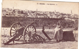 Meknès Vue Générale ( Canon , Expédiée De Taza - Tunisie