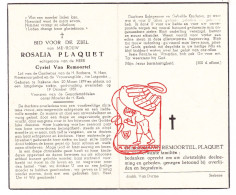 DP Rosalia Plaquet ° Stekene 1879 † 1951 X Cyriel Van Remoortel - Images Religieuses