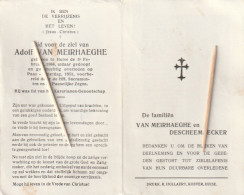 Huise, Adolf Van Meirhaeghe, - Images Religieuses