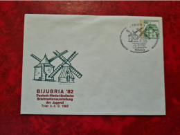 Lettre ALLEMAGNE 1982 Trier  Bijubria 82 Deutsch Niederlandische Briefmarkenausstellung Der Jugend - Autres & Non Classés