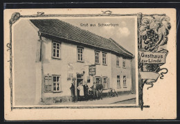 AK Schwerborn, Das Gasthaus Zur Linde V. Karl Junge  - Autres & Non Classés
