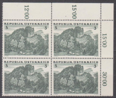 1962 , Österreichischer Wald - Fichten Lärchen Wald ( Mi.Nr.: 1125 ) (1) 4-er Block Postfrisch ** - Ongebruikt