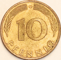 Germany Federal Republic - 10 Pfennig 1981 G, KM# 108 (#4672) - 10 Pfennig