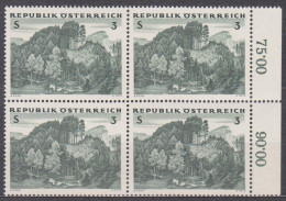 1962 , Österreichischer Wald - Fichten Lärchen Wald ( Mi.Nr.: 1125 ) (4) 4-er Block Postfrisch ** - Nuovi