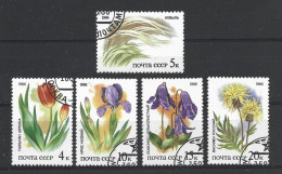 Russia 1986 Flowers Y.T. 5275/5279 (0) - Oblitérés