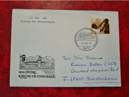 Lettre ALLEMAGNE 1982 FRAUENCHIEMSEE  1200 Jahre Kirche Im Chiemsee - Other & Unclassified