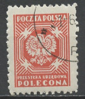 Pologne - Poland - Polen Service 1953 Y&T N°S26 - Michel N°D26 (o) - (svi) Armoirie - Servizio