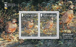 Gibraltar 2019 Europa CEPT (**)  Mi Bl. 138 Y&T F1897 - BIRDS - ROCK CHICKEN - Gibraltar