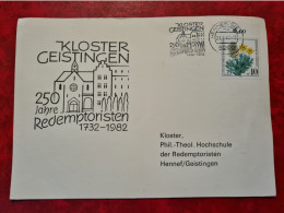 Lettre ALLEMAGNE 1982 HENEF FLAMME KLOSTER GEISTINGEN REDEMPTORISTEN - Andere & Zonder Classificatie