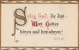 TH3583   --   SELIG.....  --  Psalm  --  SPRUCHKARTE, SAYING CARD - Sonstige & Ohne Zuordnung