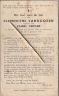 Woesten, 1940, Clementine Vandooren,Dewilde - Images Religieuses