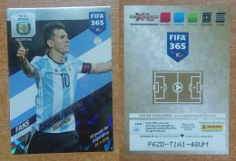 AC - 339 LIONEL MESSI  ARGENTINA  FANS MILESTONES  PANINI FIFA 365 2018 ADRENALYN TRADING CARD - Trading-Karten