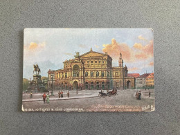 Dresden Hoftheater Konig-Johann Denkmal Carte Postale Postcard - Dresden