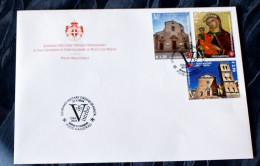 SMOM 2024 500 ANNIVERSARY STABILIMENTO SMOM SEDE DI VITERBO,COMPLETE SET  FDC - Sovrano Militare Ordine Di Malta