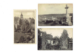 Lot 3 Cpa - INDRE - 36 - GARGILESSE - L'Eglise - CHATEAU TOUR - Ruines - Croix - 61 - 116 ND - THEOJAC - Other & Unclassified