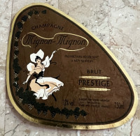 Etiquette Champagne Brut Prestige Mignon Mignon  Thierry Mignon Arty Venteuil  Marne 51  "femme" - Champagner