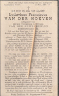 Putte, Berlaar, Berlaer, 1938; Ludo Van Der Hoeven, Van Der Auwermeulen, - Images Religieuses