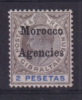 Morocco Agencies - G.B.: 1903/05   Edward 'Morocco Agencies' OVPT     SG23     2P    MH - Maroc (1956-...)