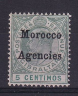 Morocco Agencies - G.B.: 1903/05   Edward 'Morocco Agencies' OVPT     SG17     5c     MH - Maroc (1956-...)